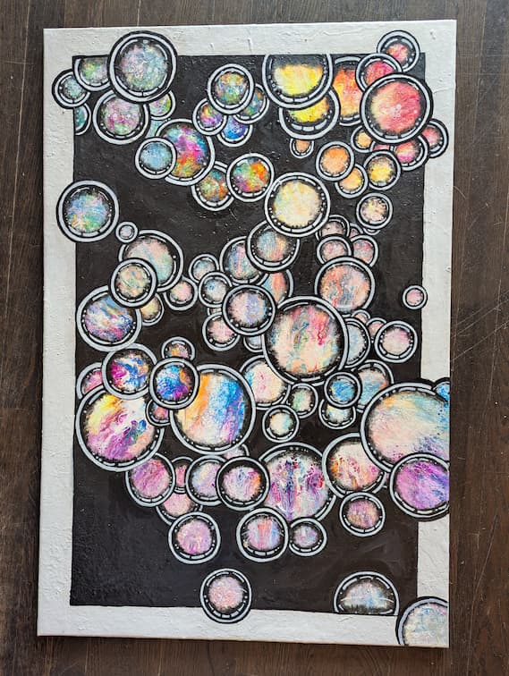 Art Piece "Psychedelic bubles"